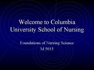 Columbia university school of nursing