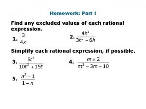 Excluded values