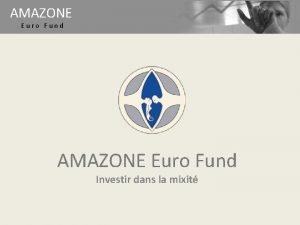 AMAZONE Euro Fund Investir dans la mixit AMAZONE
