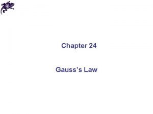 Gauss law for electric field