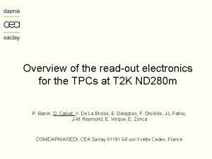 Overview of the readout electronics for the TPCs