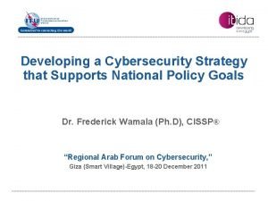 Itu national cybersecurity strategy guide