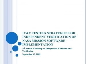 Ivv testing