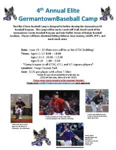 Germantown baseball club Germantown baseball club