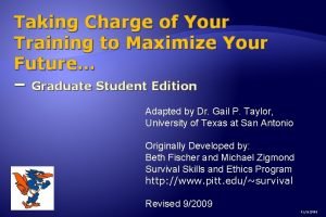 Taking Charge of Your Training to Maximize Your