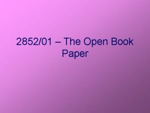 285201 The Open Book Paper The Open Book