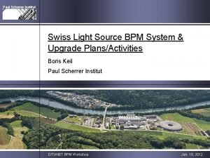 Paul Scherrer Institut Swiss Light Source BPM System