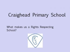 Craighead primary school