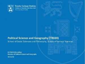 Relationship between political science and geography