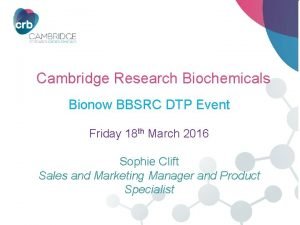 Cambridge research biochemicals