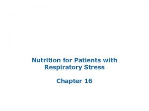 Respiratory stress