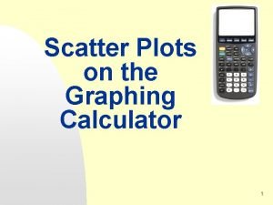 Scatter plot graphing calculator