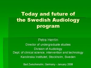 Swedish audiology