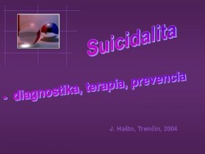 J Hato Trenn 2004 Suicidolgiavod Suicidolgia aspekty tmy