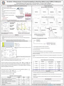 Simulation of Measurement of Corneal Permeability by MultiDrop