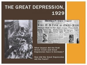Wall street crash of 1929