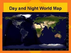 Earth day night map