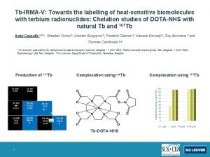 TbIRMAV Towards the labelling of heatsensitive biomolecules with