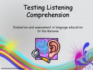 Intensive listening