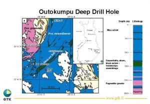 Outokumpu Deep Drill Hole Depth m Prot granitoids