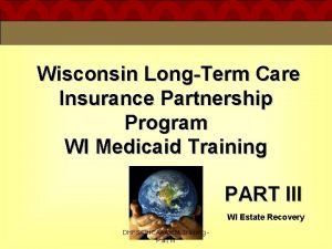 Wisconsin medicaid estate recovery