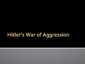 Nazi aggression map