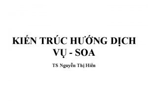 KIN TRC HNG DCH V SOA TS Nguyn