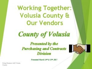Volusia county procurement