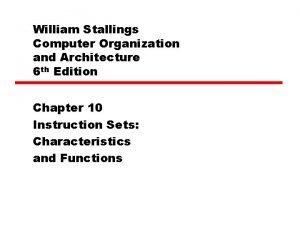 William Stallings Computer Organization and Architecture 6 th