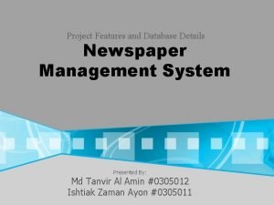 Newspaper management system