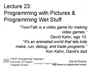 Wet programming