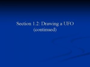 How to draw a ufo