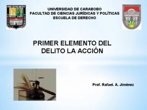 UNIVERSIDAD DE CARABOBO FACULTAD DE CIENCIAS JURDICAS Y