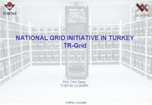 NATIONAL GRID INITIATIVE IN TURKEY TRGrid Prof Cem
