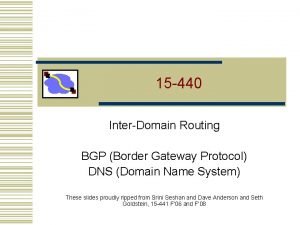 15 440 InterDomain Routing BGP Border Gateway Protocol