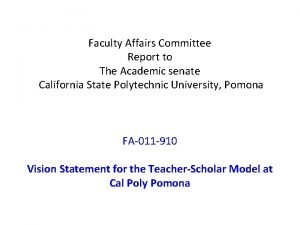 Cpp academic senate