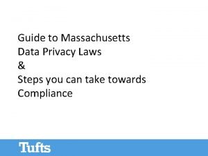 Data privacy massachusetts