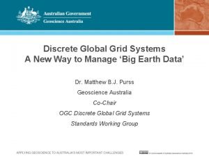 Discrete global grid system