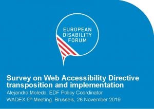 Survey on Web Accessibility Directive transposition and implementation