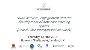 Youth activism engagement and the development of new