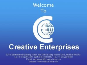 Recruitment@creative-india.com