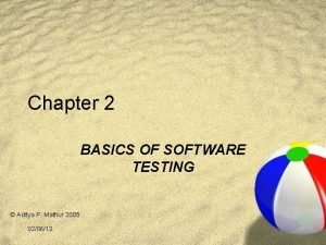 Foundations of software testing aditya p mathur pdf