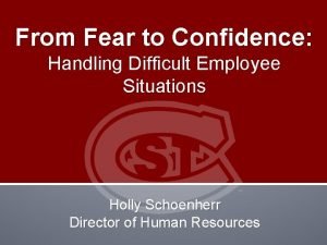 From Fear to Confidence Handling Difficult Employee Situations