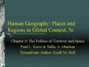 Regionalism definition ap human geography