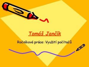 Tom Jank Ronkov prce Vyuit pota Teorie Krtce