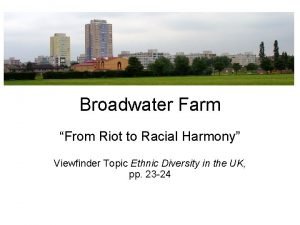 Broadwater Farm From Riot to Racial Harmony Viewfinder