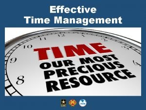 Time management objectives