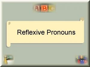 Reflexive pronouns structure