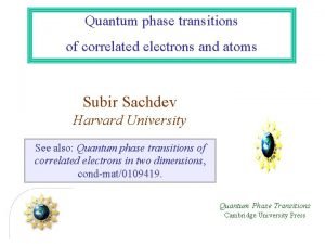 Quantum phase transitions of correlated electrons and atoms