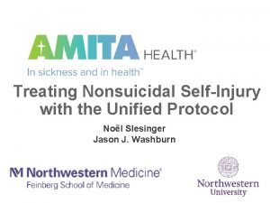 Treating Nonsuicidal SelfInjury with the Unified Protocol Nol